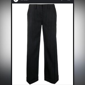 Christian Dior Brown Pinstripe Trousers  Mens 38/30 wool